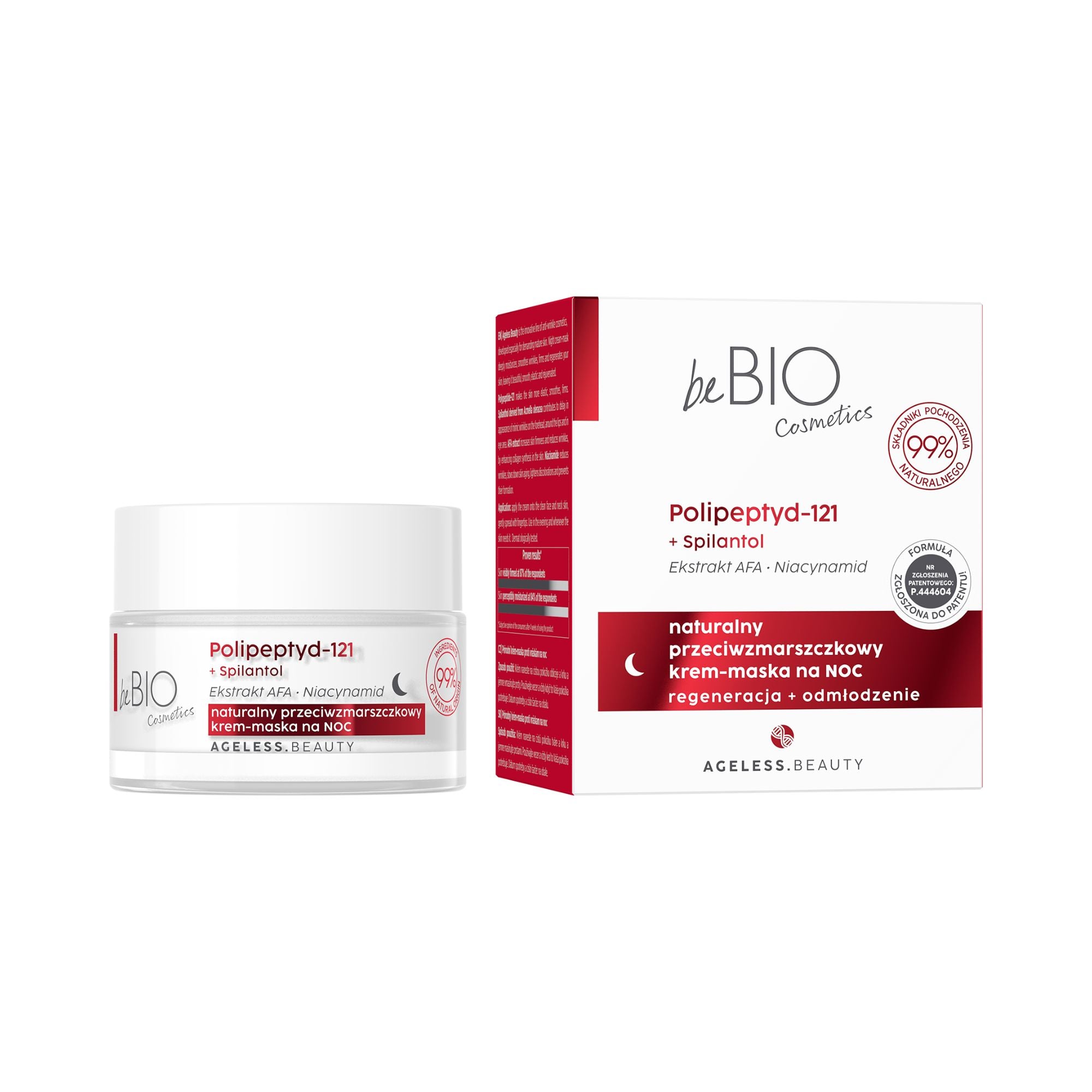 AGELESS BEAUTY NATURALNY PRZECIWZMARSZCZKOWY KREM-MASKA NA NOC