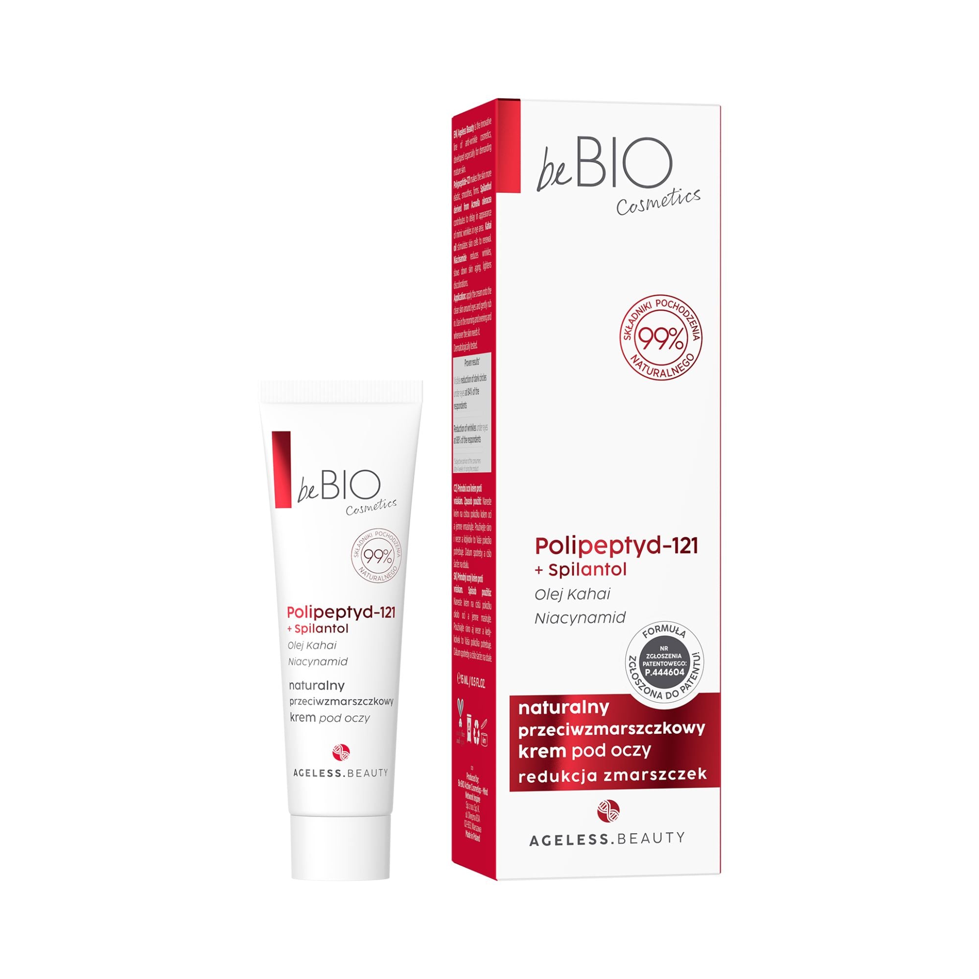AGELESS BEAUTY NATURALNY PRZECIWZMARSZCZKOWY KREM POD OCZY
