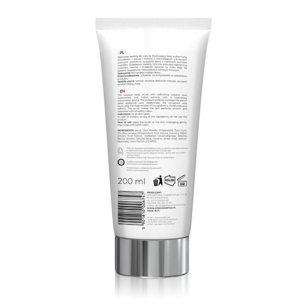 ARBUZOWE ORZEŹWIENIE Arbuzowy peeling do ciała z lawą wulkaniczną
