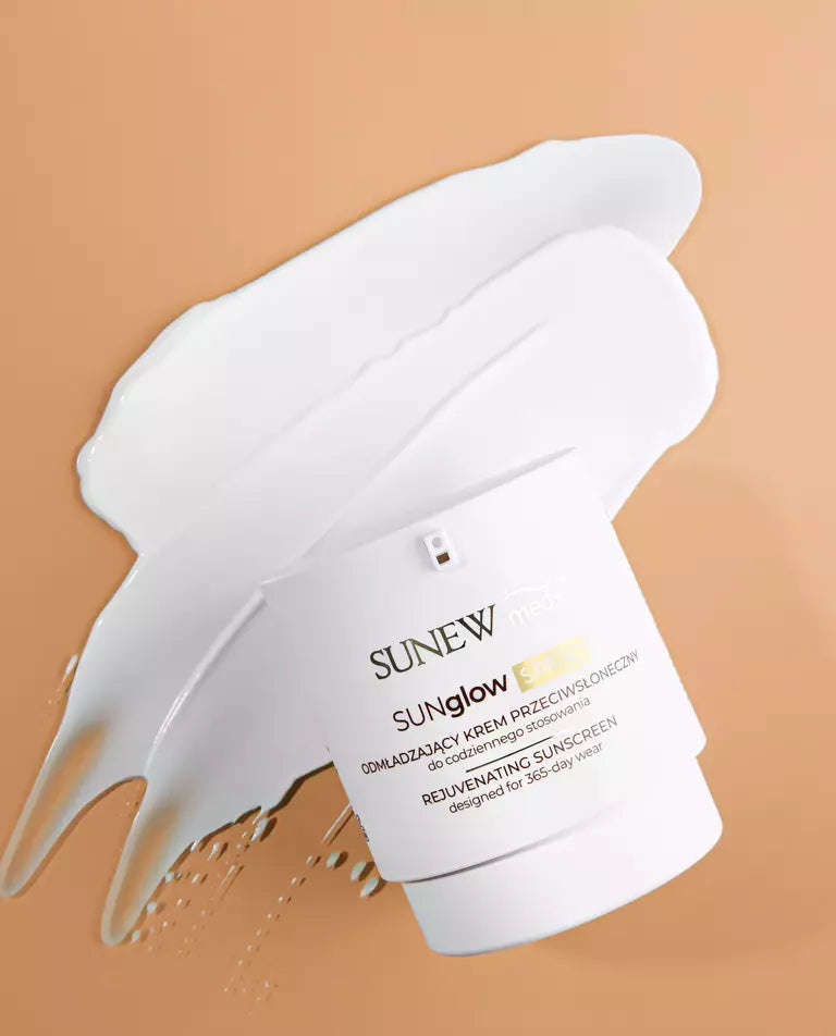 SUNEWMED+ SUNGLOW SPF50 ODMŁADZAJĄCY KREM PRZECIWSŁONECZNY