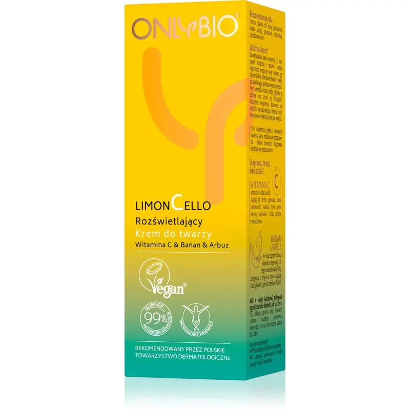 ONLYBIO Limoncello Rozświetlający krem do twarzy