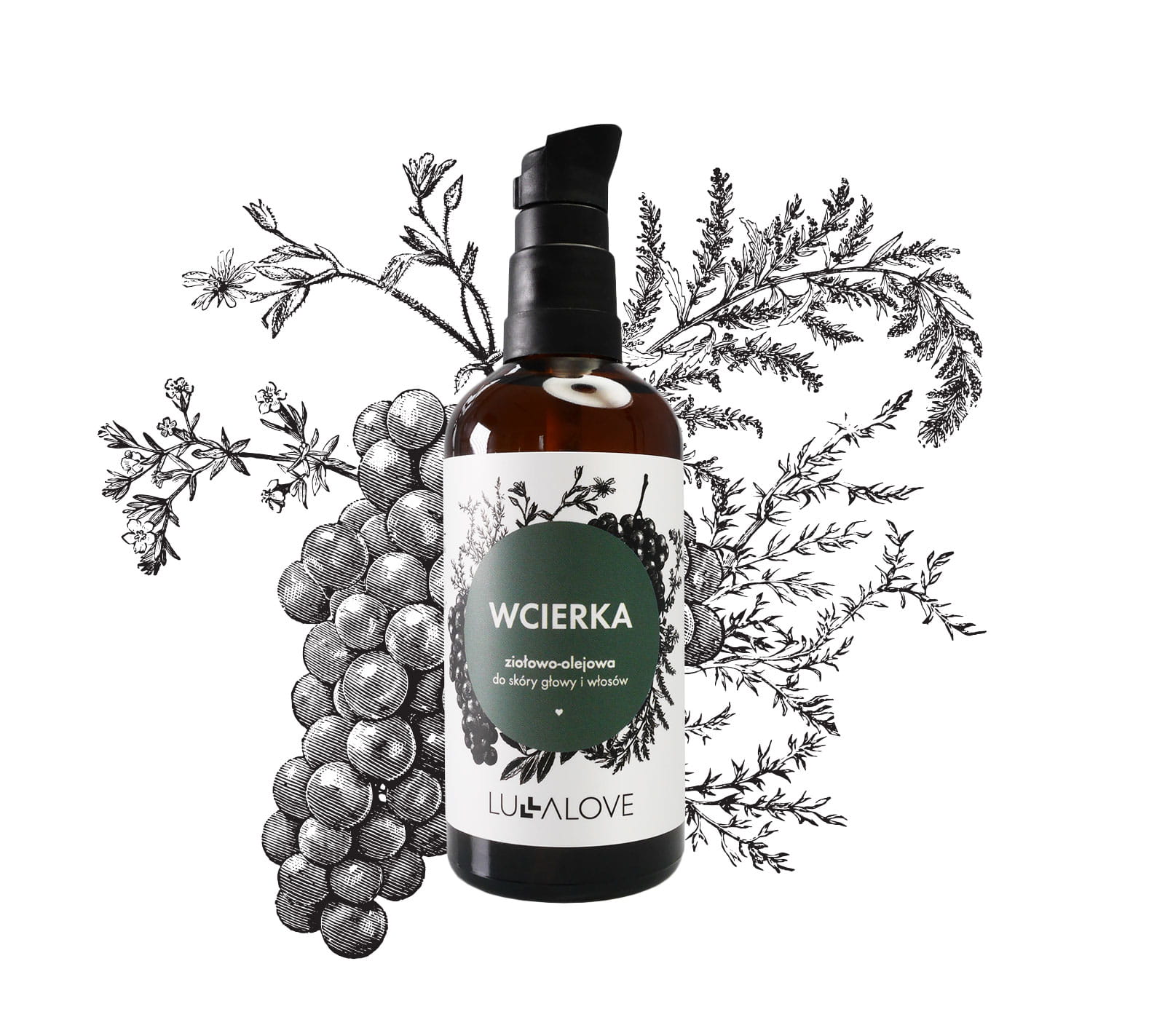 Olejowo-ziołowa wcierka do włosów