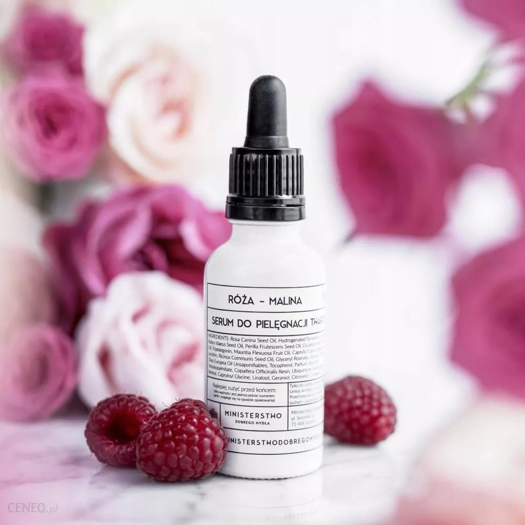 RÓŻA-MALINA - ODŻYWCZE SERUM DO TWARZY