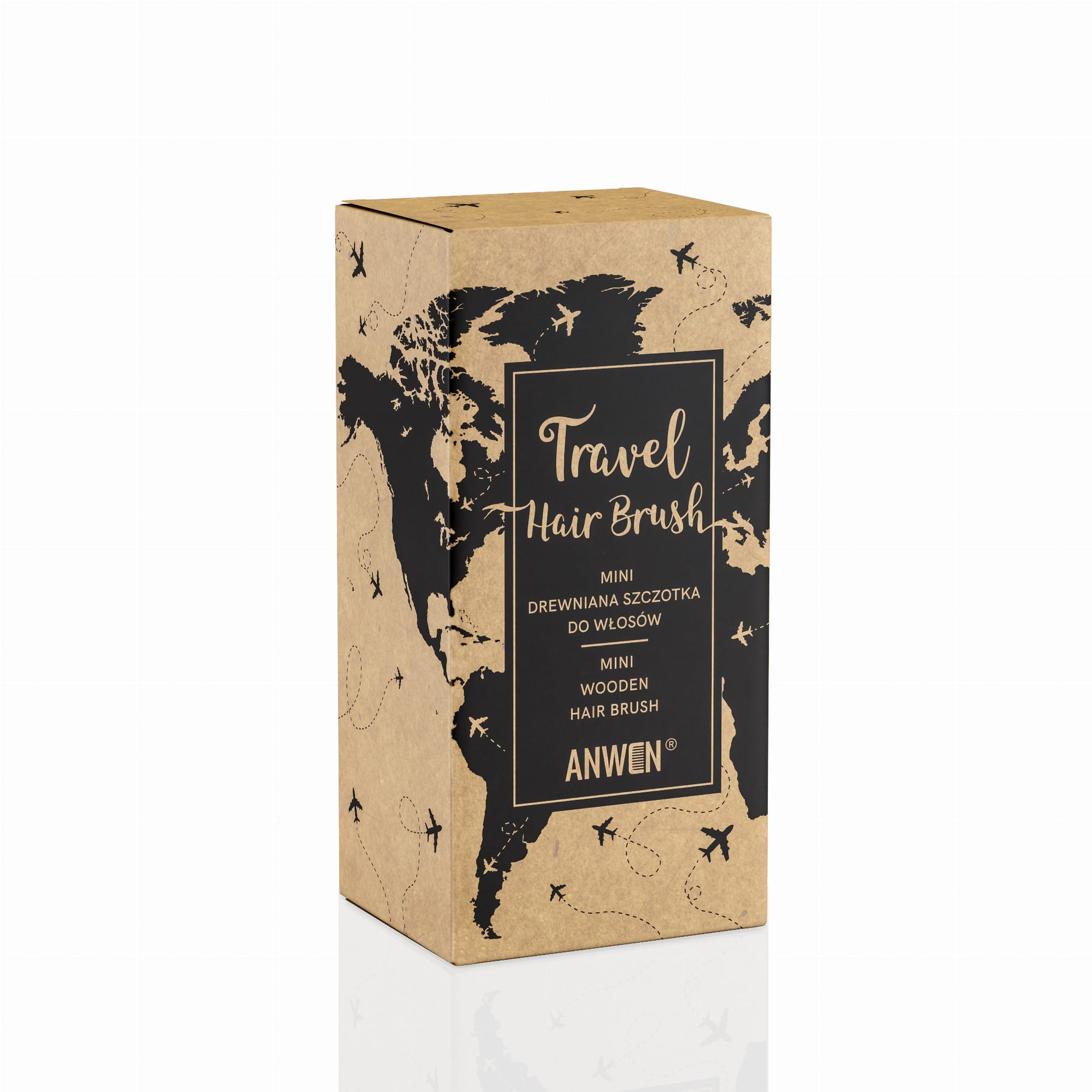 TRAVEL HAIR BRUSH – MINI DREWNIANA SZCZOTKA DO WŁOSÓW