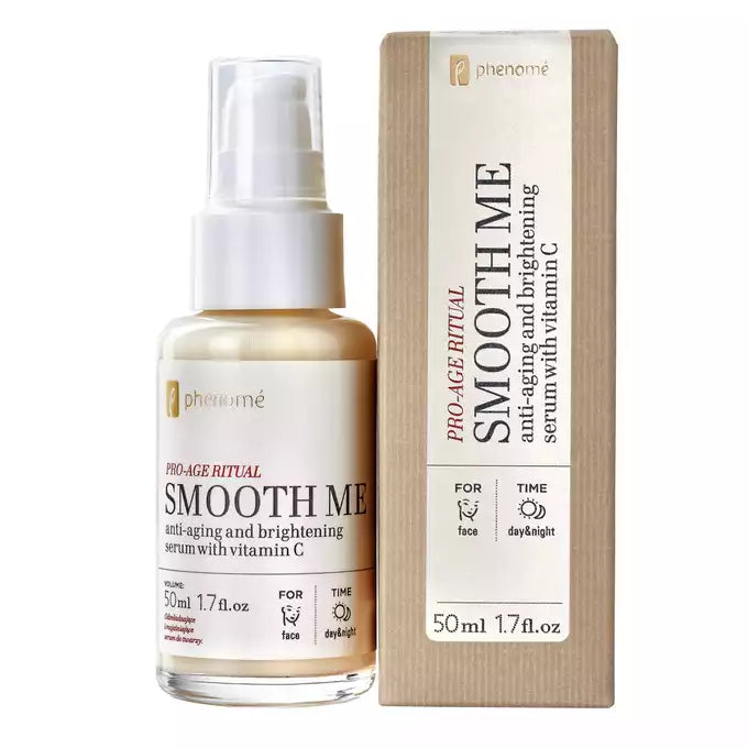 SMOOTH ME serum do twarzy z witaminą C o działaniu przeciwzmarszczkowym i rozjaśniającym