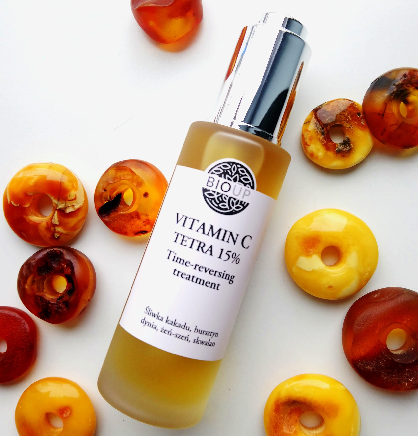 Vitamin C Tetra 15% Time-reversing treatment – luksusowe serum z bursztynem i żeń-szeniem