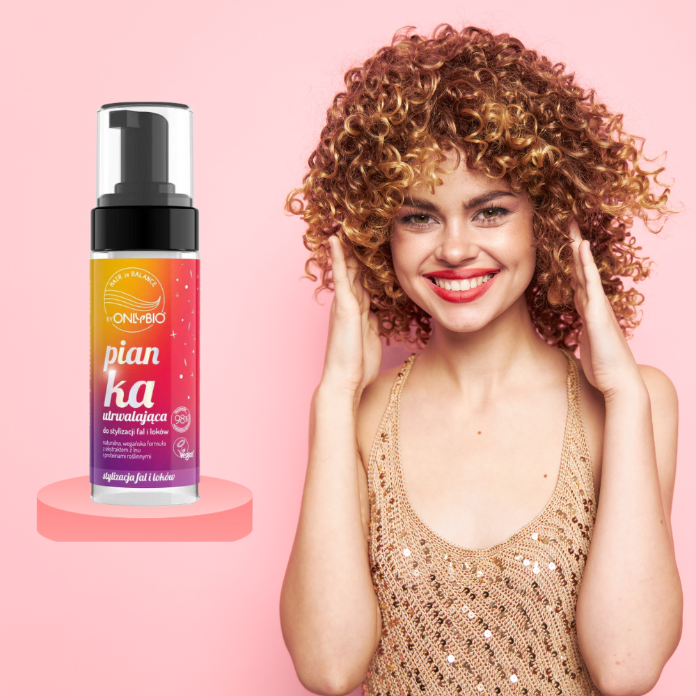 Hair in Balance by ONLYBIO Pianka utrwalająca do stylizacji fal i loków