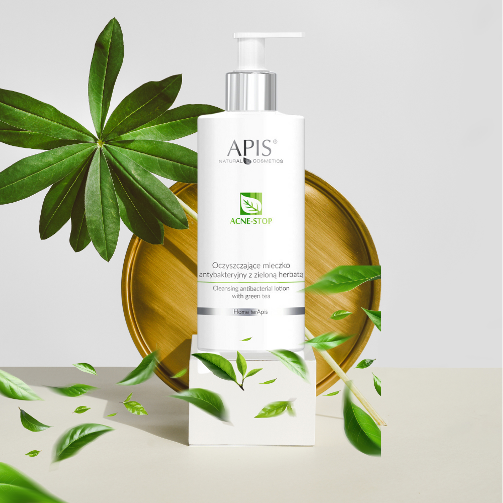 ACNE-STOP / Home terApis Oczyszczające mleczko antybakteryjne z zieloną herbatą