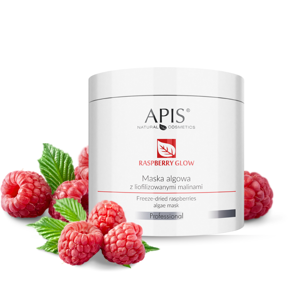 RASPBERRY GLOW Maska algowa z liofilizowanymi malinami