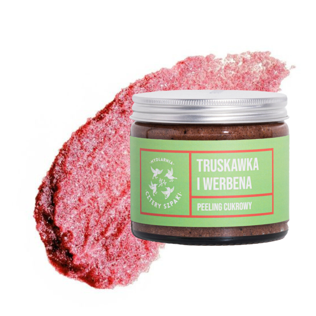 Truskawka i Werbena - peeling cukrowy