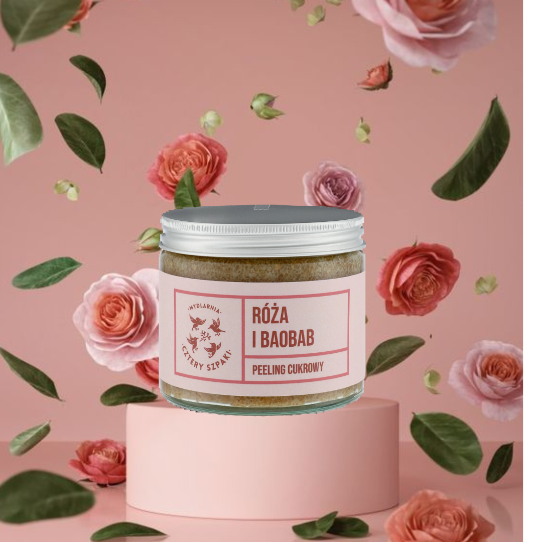 Róża i Baobab - peeling cukrowy