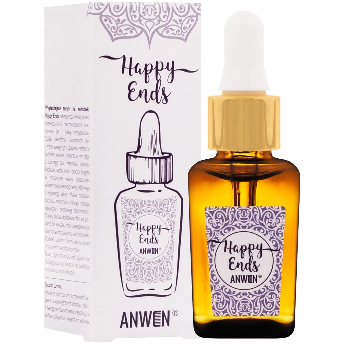 HAPPY ENDS PŁYNNE serum do zabezpieczania końcówek włosów