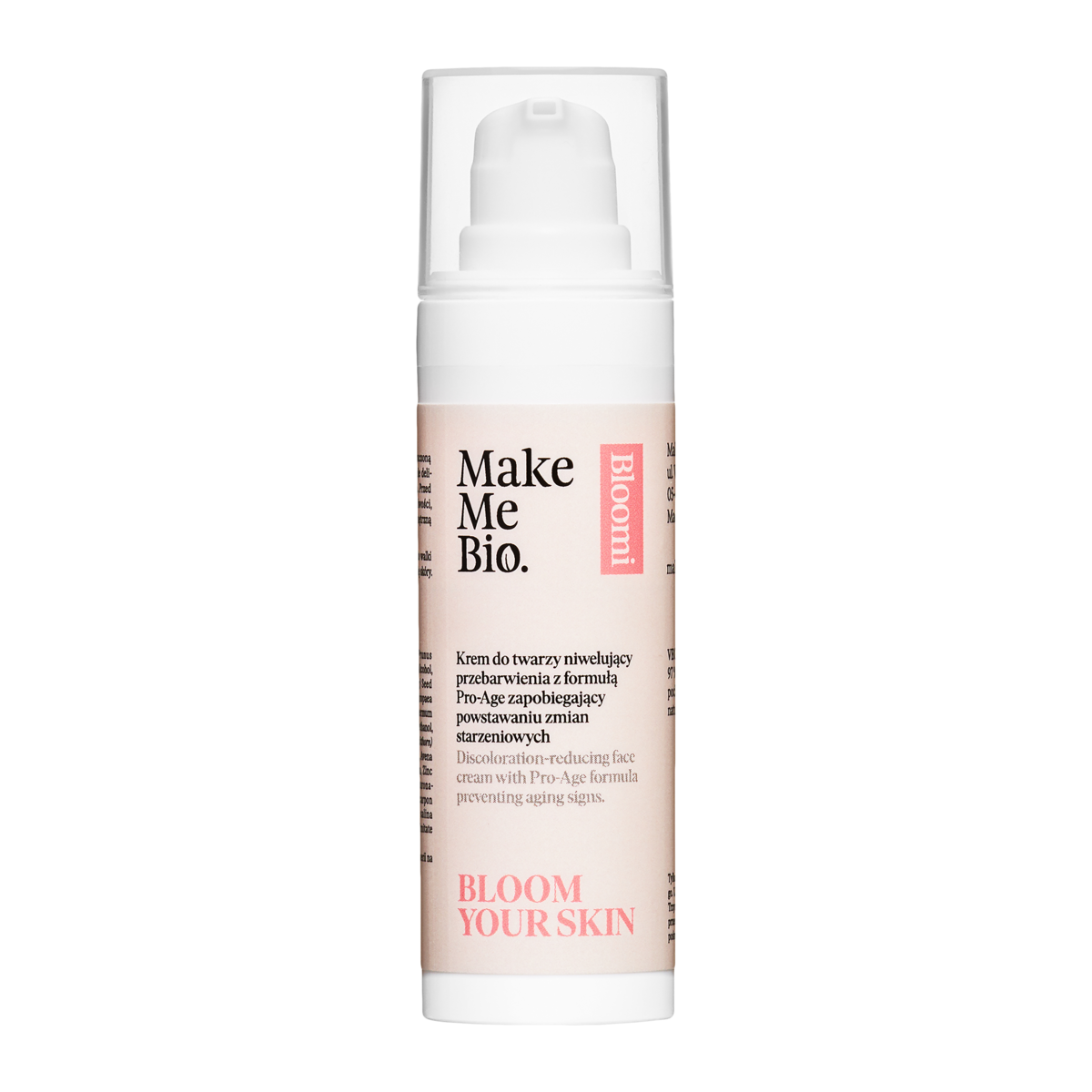BLOOM YOUR SKIN Krem do twarzy niwelujący przebarwienia, z formułą Pro-Age zapobiegający powstawaniu zmian starzeniowych
