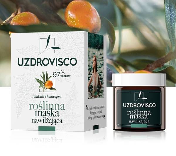 Roślinna maska nawilżająca z rokitnikiem