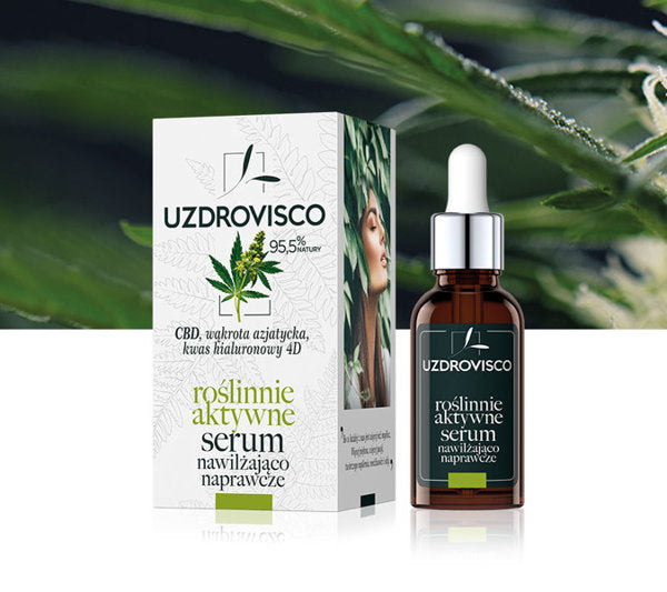Roślinnie aktywne serum nawilżająco-naprawcze – CBD