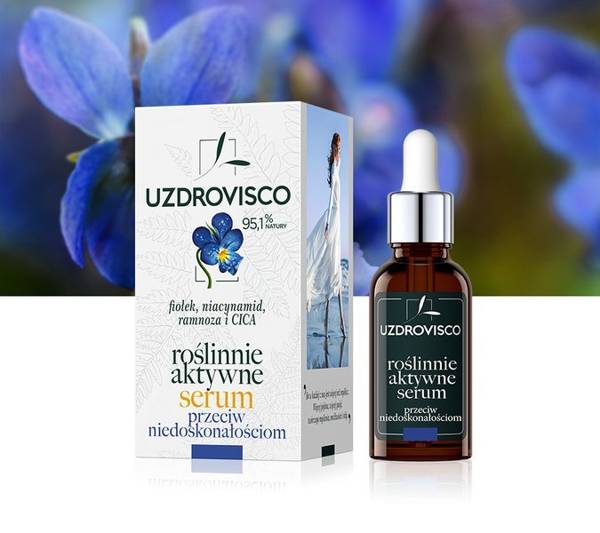 Roślinnie aktywne serum przeciw niedoskonałościom - fiołek