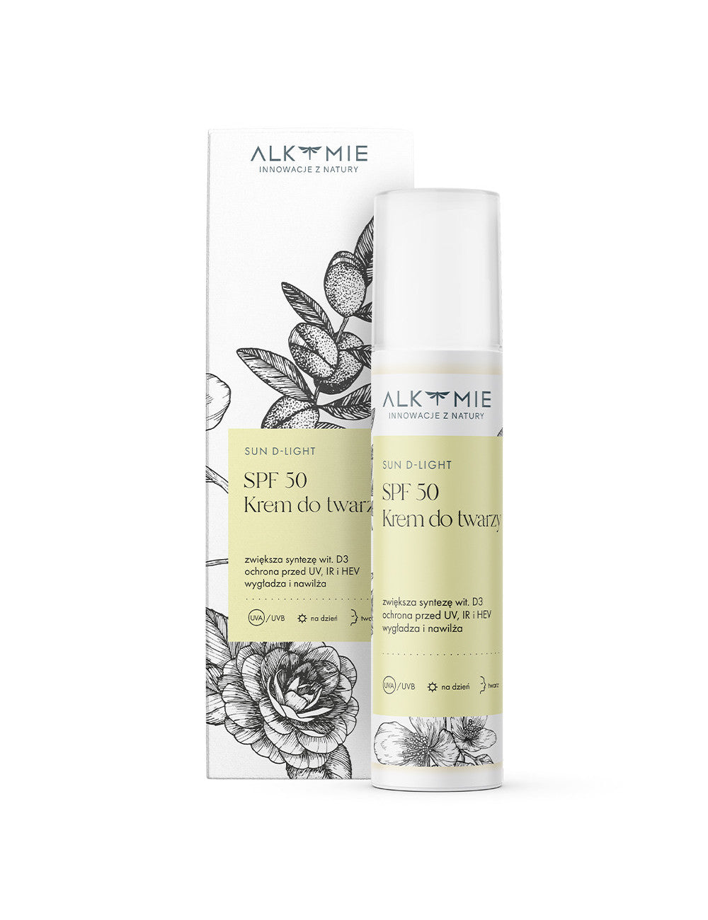 Ochronny krem do twarzy SPF 50, Sun D-Light