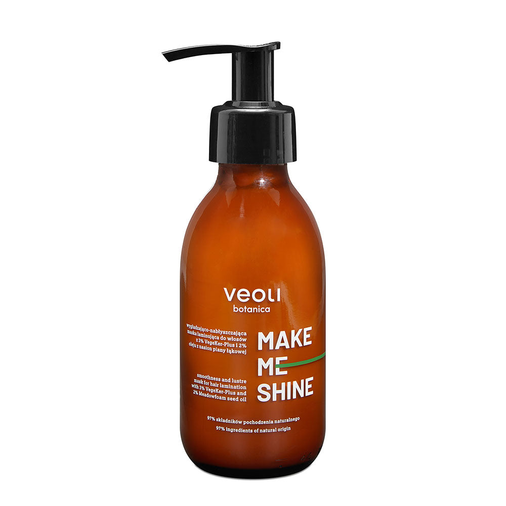 MAKE ME SHINE Wygładzająco – nabłyszczająca maska laminująca do włosów