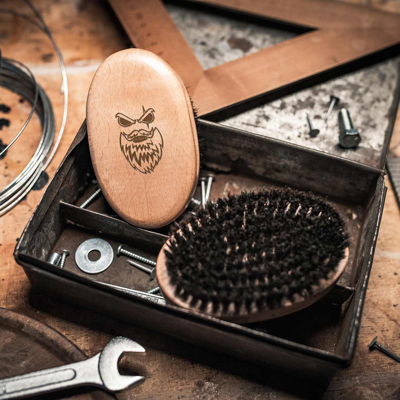 Angry Beards Harden Skjeggbørste
