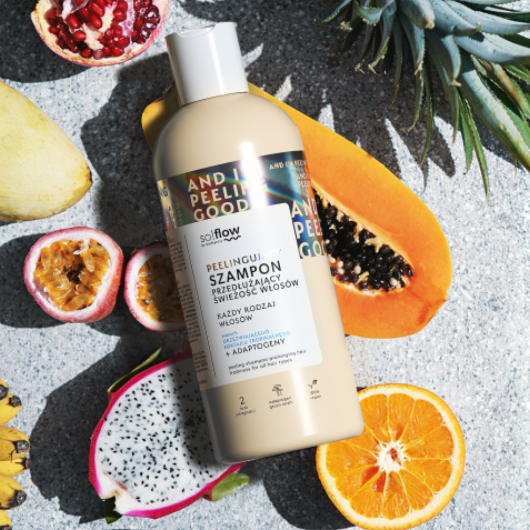 Peelingujący szampon przedłużający świeżość włosów 400 ml