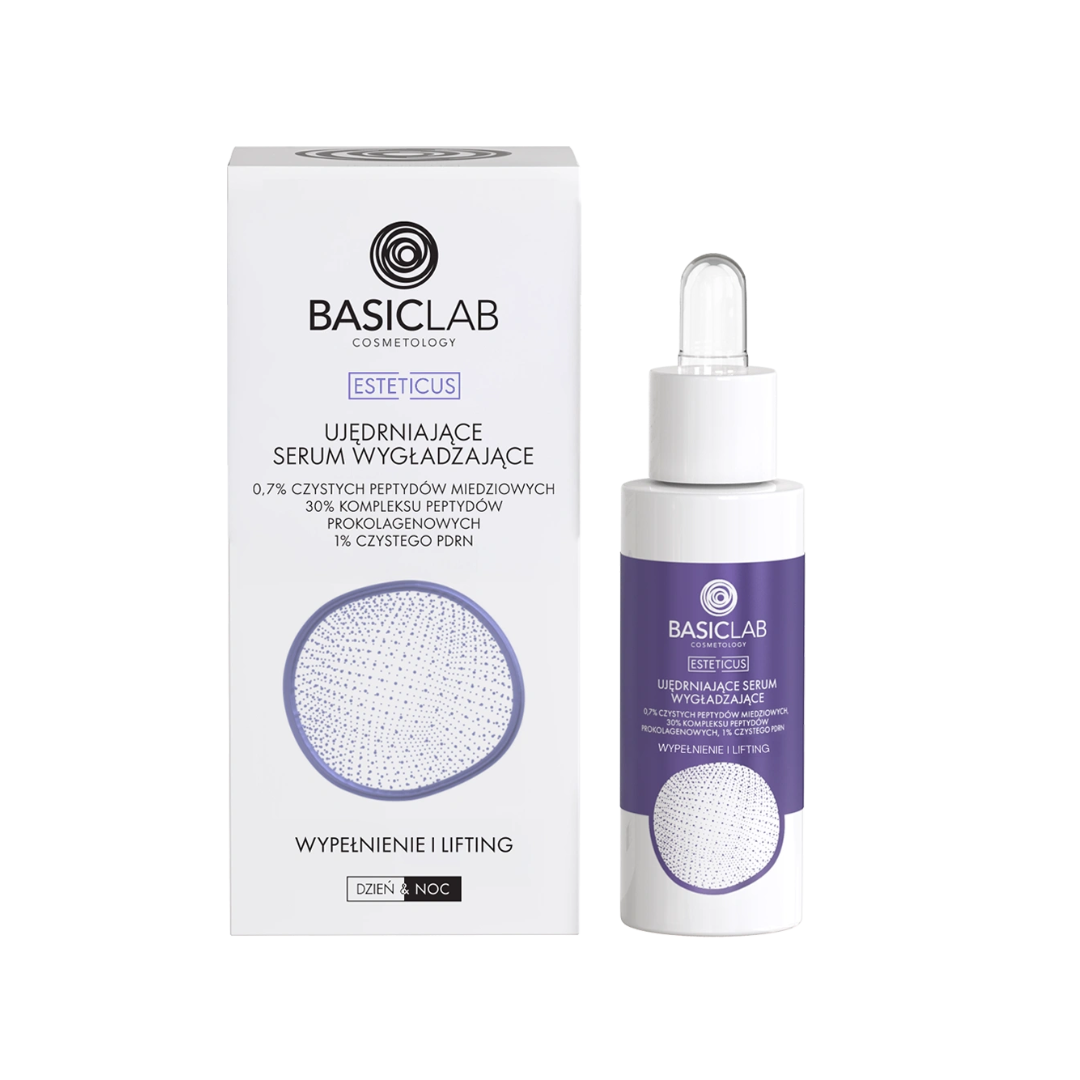 Ujędrniające serum wygładzające 0,7% czystych peptydów miedziowych 30 ml