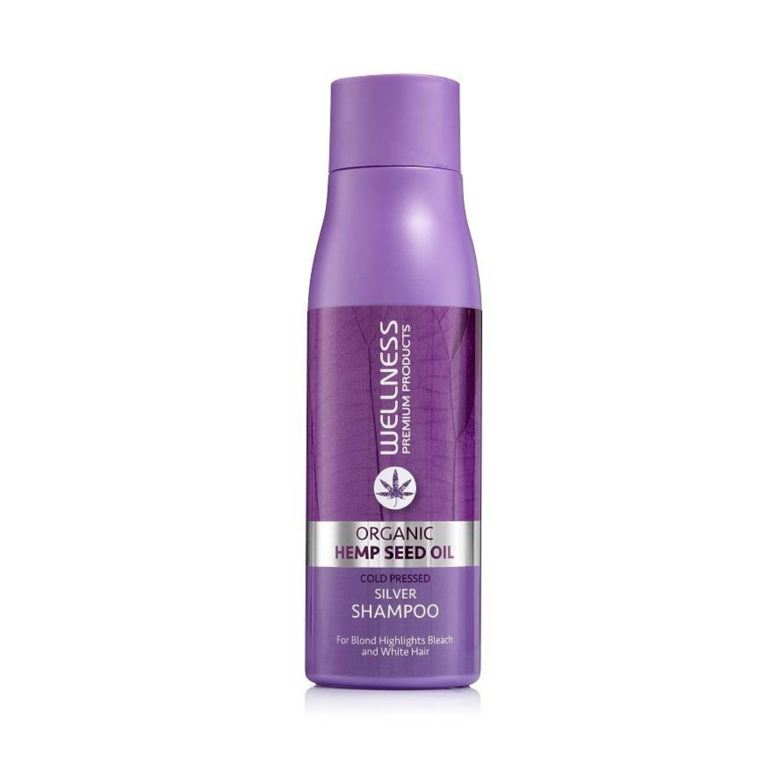 WELLNESS PREMIUM PRODUCTS Silver szampon neutralizujący żółte odcienie do włosów blond 500ml