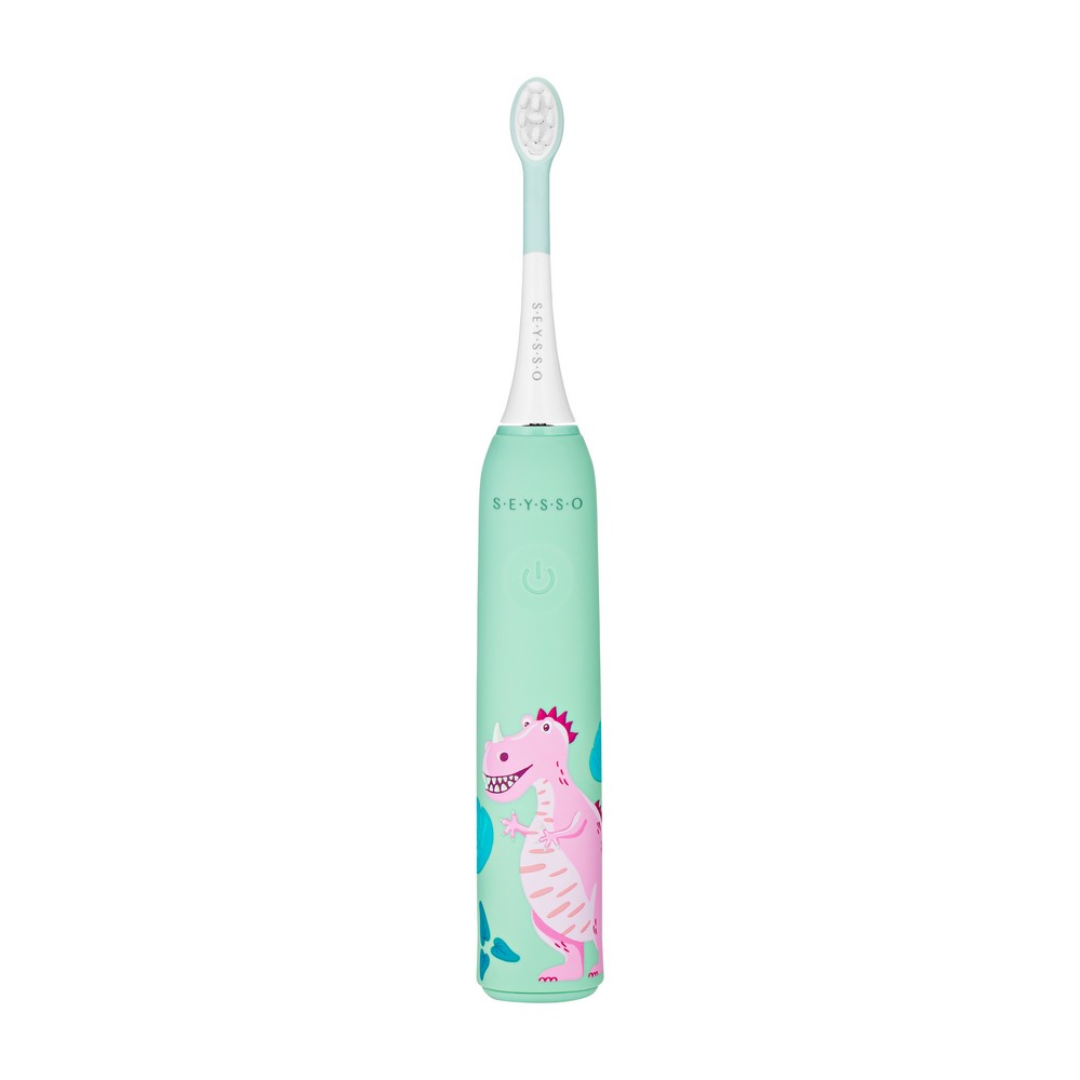 SEYSSO Kids Dinosaur Coral - szczoteczka soniczna dla dzieci w wieku 3-7 lat