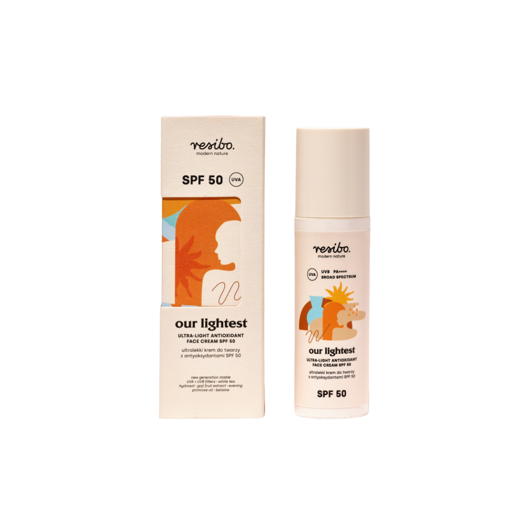 Our Lightest - ultralekki krem do twarzy z antyoksydantami SPF 50
