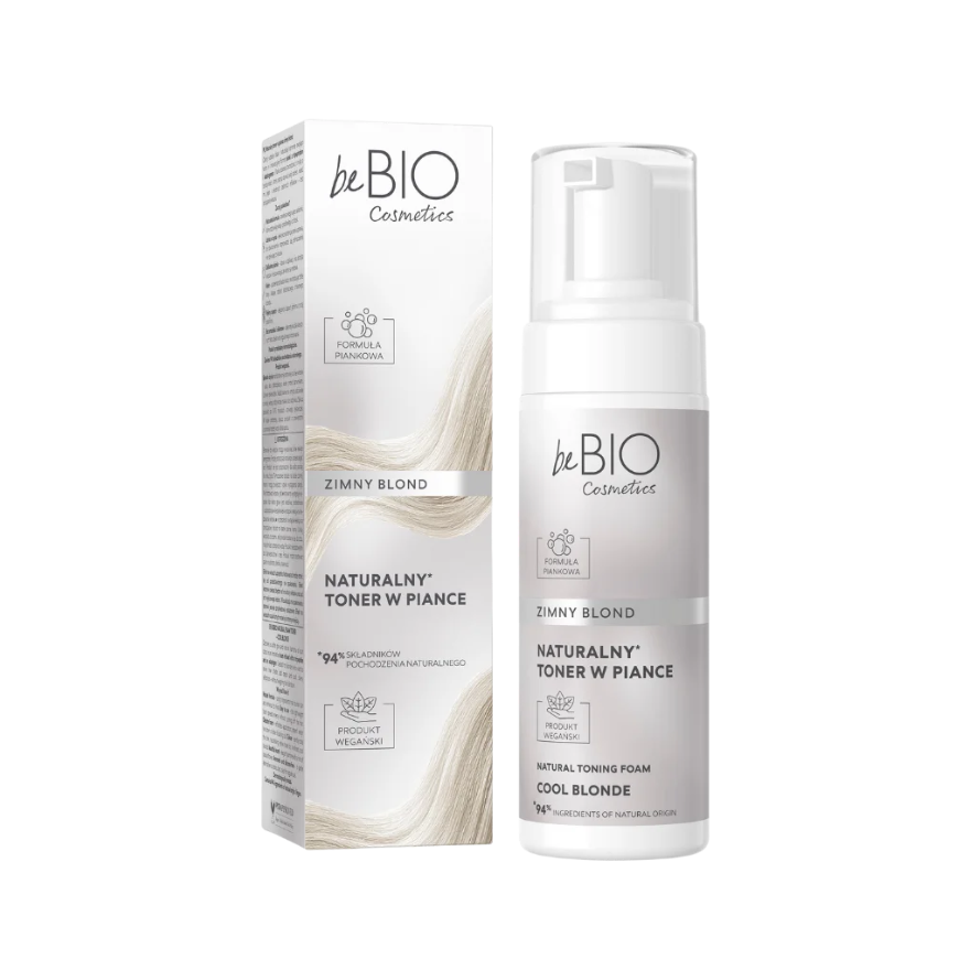 Naturalny toner w piance ZIMNY BLOND, 120 ml