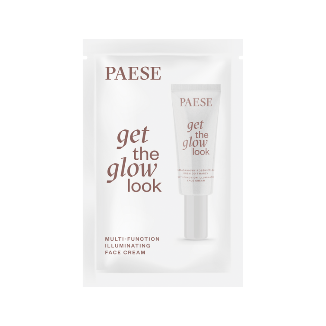 Próbka GET THE GLOW LOOK wielozadaniowy rozświetlający krem do twarzy 1ml