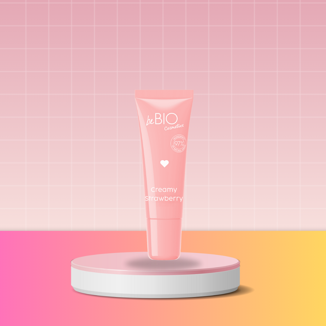 Naturalny żelowy olejek do ust GLAZED LIPS Creamy Strawberry 10ml