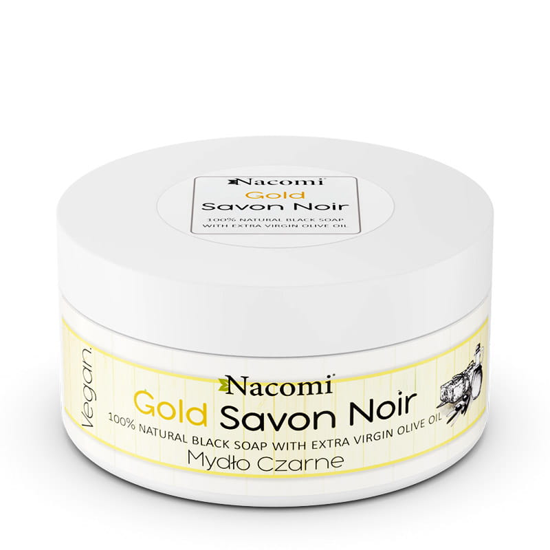 Savon noir gold – złote czarne mydło z oliwą z oliwek