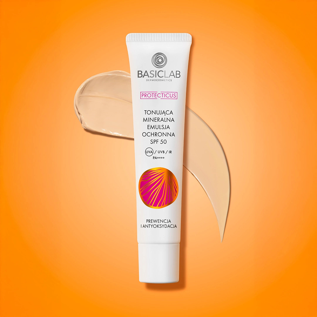 Tonująca mineralna emulsja ochronna SPF 50 PPD 19,8 Prewencja i Antyoksydacja
