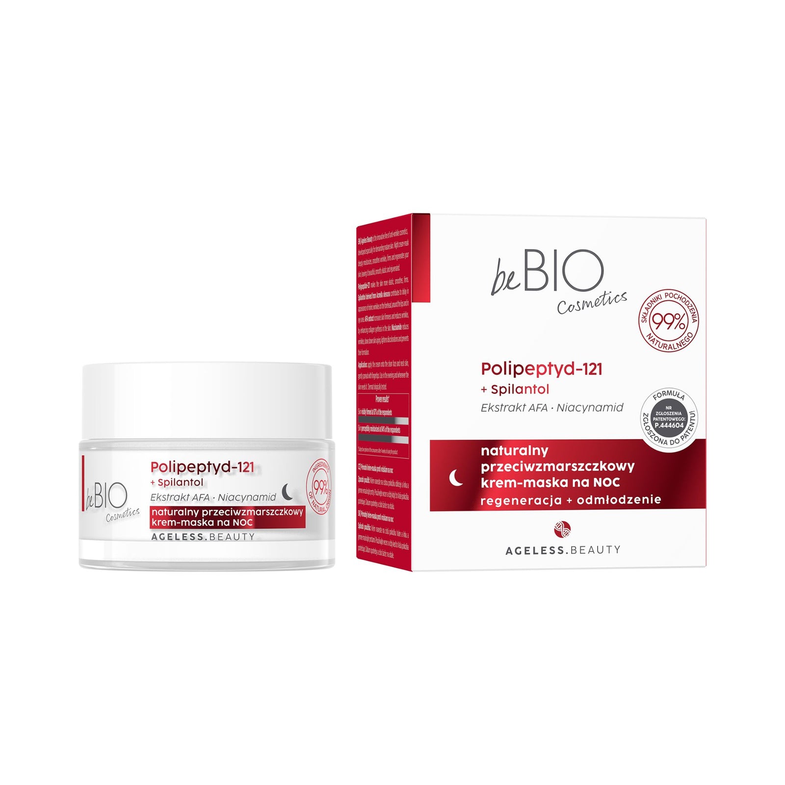 AGELESS BEAUTY NATURALNY PRZECIWZMARSZCZKOWY KREM-MASKA NA NOC