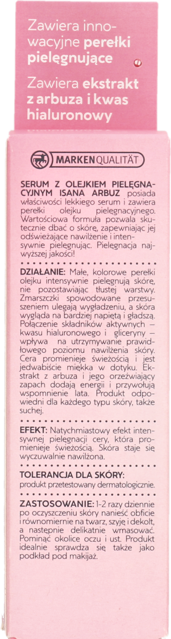 ISANA Arbuz - Serum do twarzy nawilżające i regenerujace
