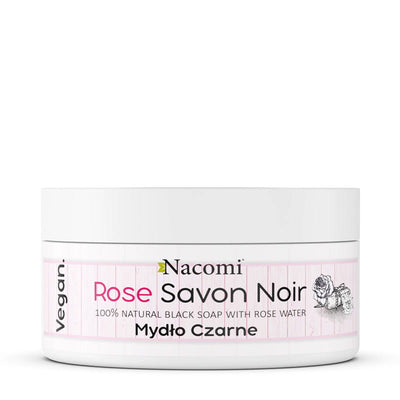 Savon noir rose – różane czarne mydło z wodą różaną