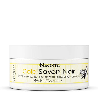 Savon noir gold – złote czarne mydło z oliwą z oliwek