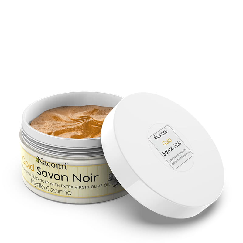 Savon noir gold – złote czarne mydło z oliwą z oliwek