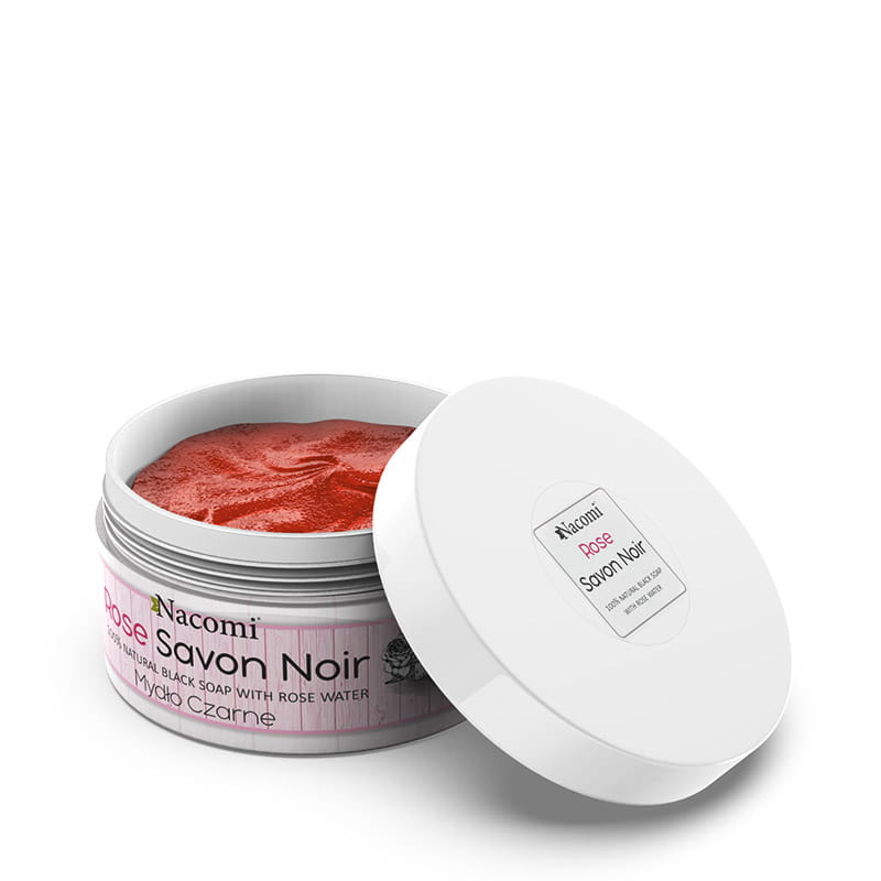 Savon noir rose – różane czarne mydło z wodą różaną