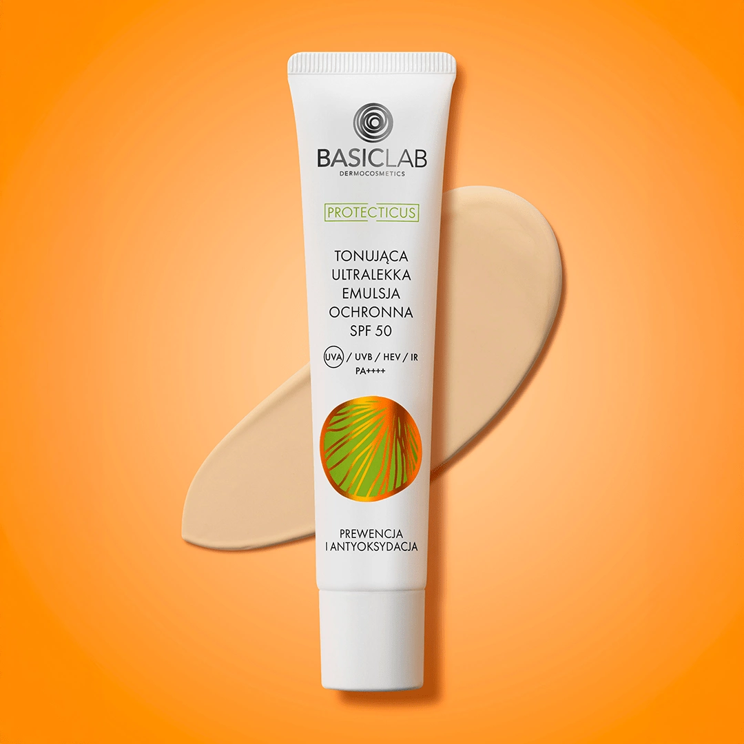 Tonująca ultralekka emulsja ochronna SPF 50 PPD 22,1 Prewencja i Antyoksydacja