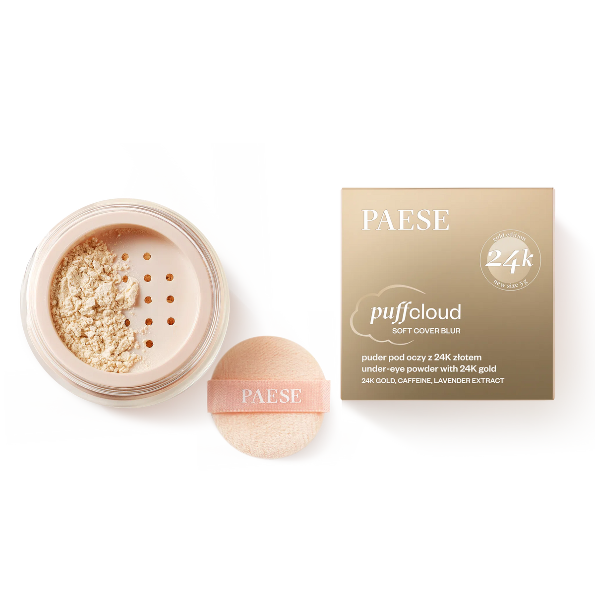 PUFF CLOUD puder sypki pod oczy z 24K złotem
