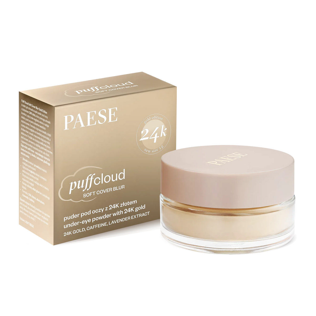 PUFF CLOUD puder sypki pod oczy z 24K złotem