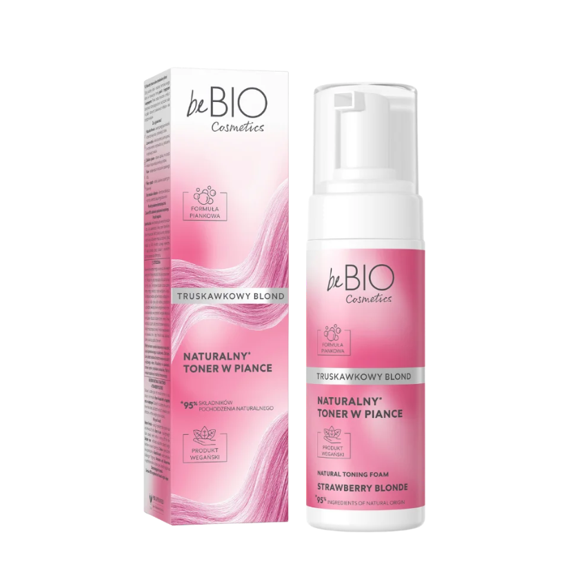 Naturalny toner w piance TRUSKAWKOWY BLOND, 120 ml