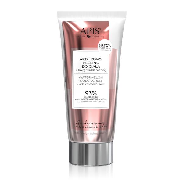 ARBUZOWE ORZEŹWIENIE Arbuzowy peeling do ciała z lawą wulkaniczną