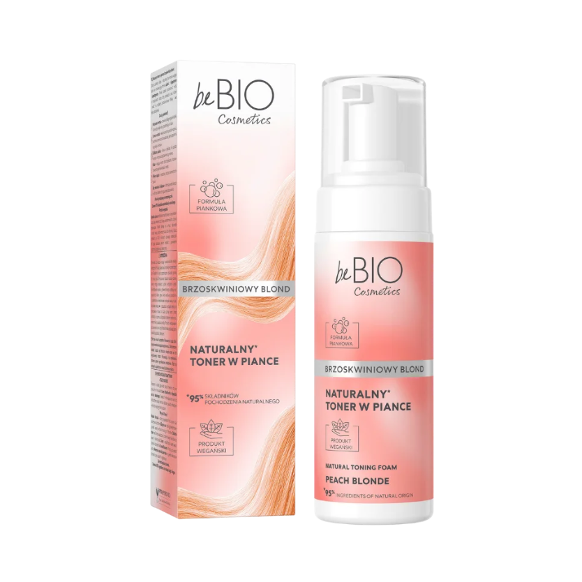 Naturalny toner w piance BRZOSKWINIOWY BLOND, 120 ml