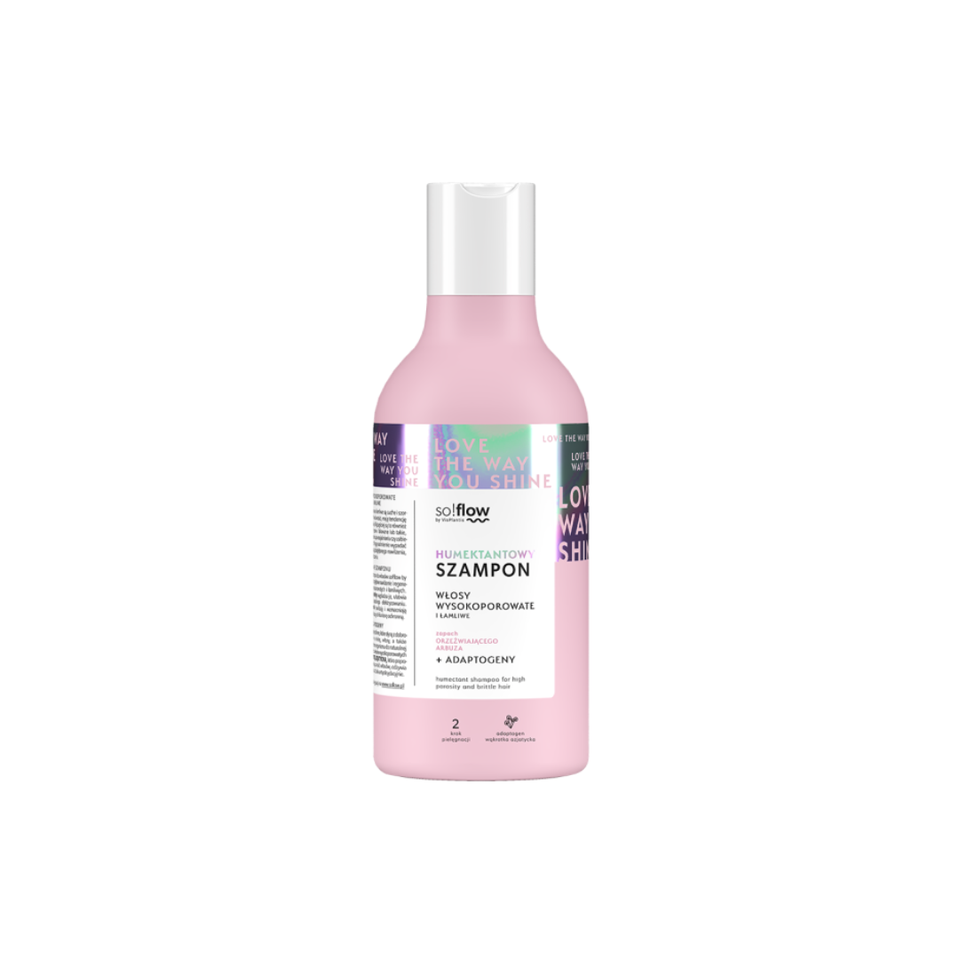 Humektantowy szampon do włosów wysokoporowatych i łamliwych 400 ml