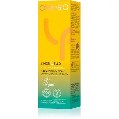 ONLYBIO Limoncello Krem-mus pod oczy rozjaśniający cienie