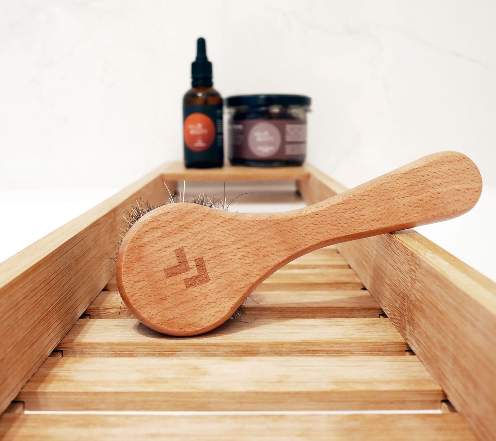 Profesjonalna szczotka do twarzy i szyi - naturalne włosie