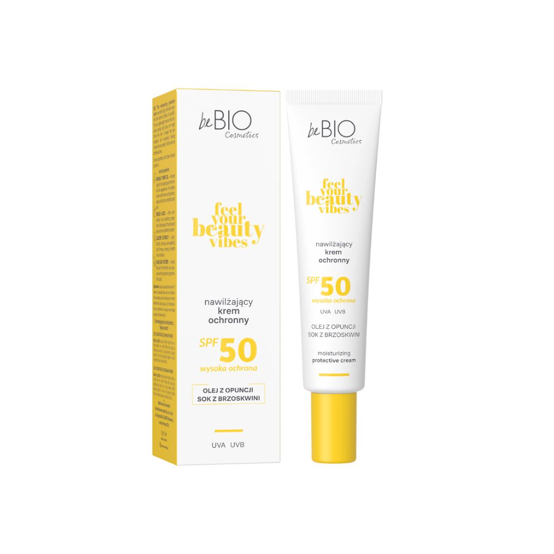 Nawilżający krem ochronny do twarzy SPF 50 FEEL YOUR BEAUTY VIBES 40ml