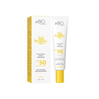 Nawilżający krem ochronny do twarzy SPF 50 FEEL YOUR BEAUTY VIBES 40ml